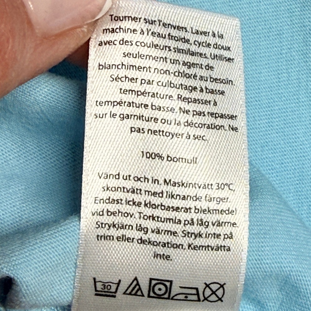 Vineyard Vines Mens T-Shirt Tropical Pineapple Whale Pocket Medium Blue Cotton - Picture 9 of 11